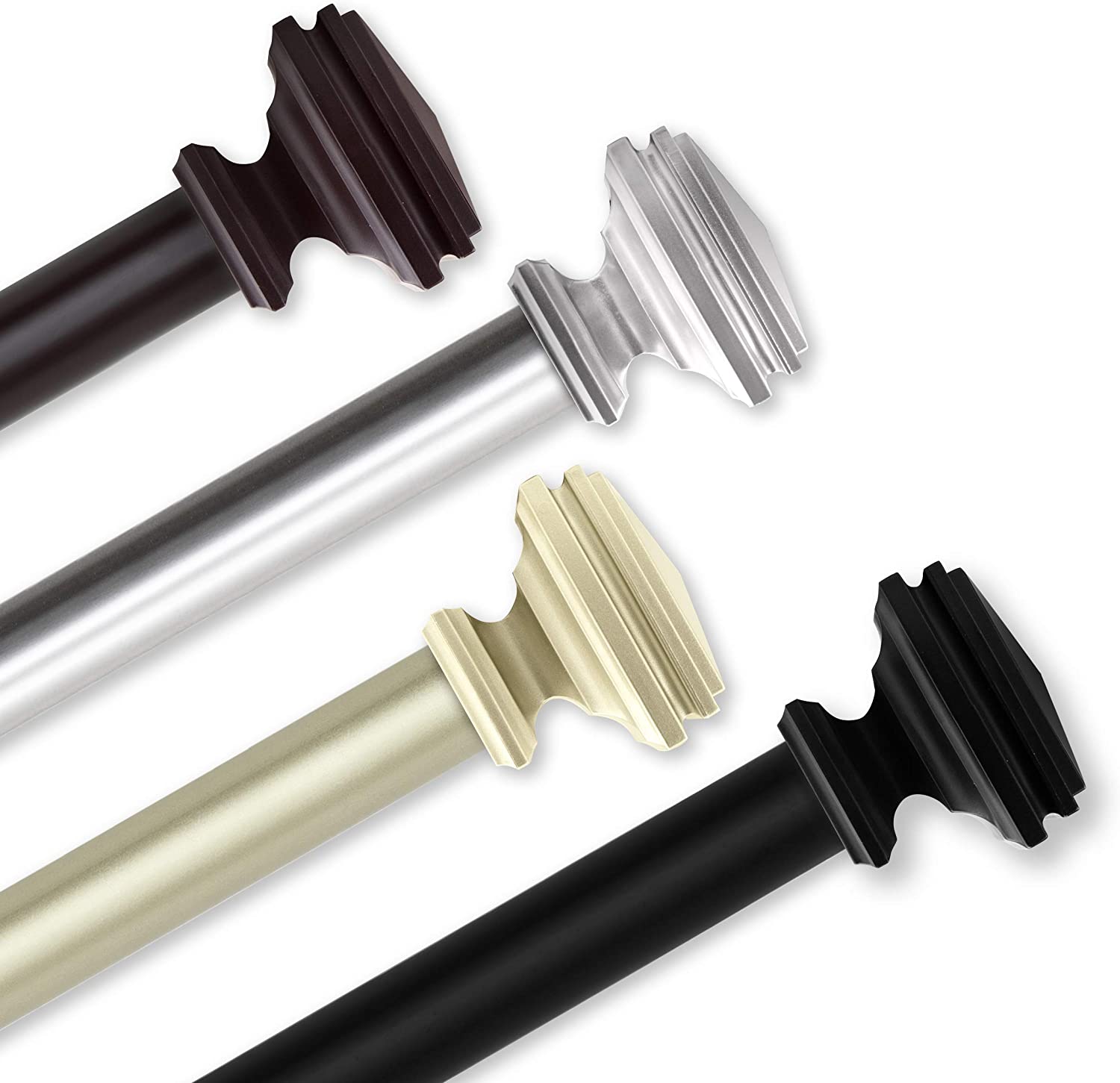 Wilson 1" dia. Curtain Rod 66-120 inches - Gold