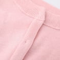 thumbnail image 4 of Otqutp Cardigan Sweaters Toddler Baby Boys Girls Long Sleeve V-Neck Kids Button Knitted School Tops Outwear School Student Outwear(Pink,3-4 Years), 4 of 4