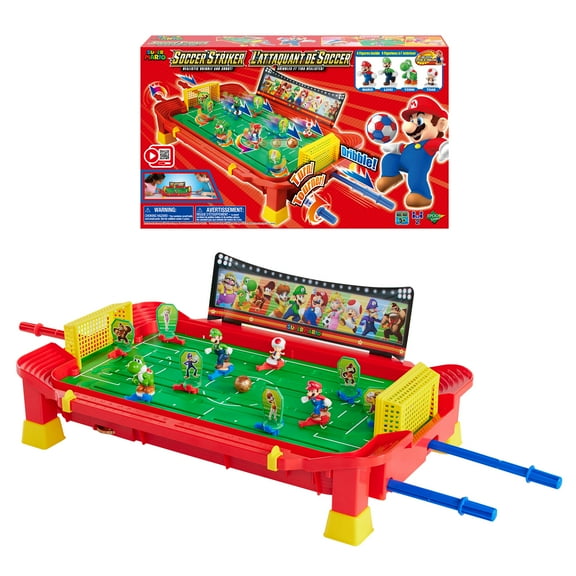 Epoch Games Super Mario Soccer Striker, Tabletop Skill and Action Game, Ages 5 