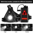 thumbnail image 3 of Gilet de Course avec Lumière DEL 250 lumens pour la Course, le Cyclisme, la Randonnée, c, 3 of 5