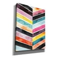 thumbnail image 2 of Epic Graffiti 'Vivid Watercolor Chevron II' by Grace Popp, Canvas Wall Glass, 26"x34", 2 of 2