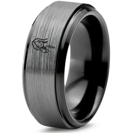 Gamer Gray Couple Ring Tungsten Gifts for Friends Men 6mm Friend Wedding Bands Set Lesbian