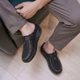 thumbnail image 2 of Mens Wide Clogs Diabetic Mules - Adjustable Buckle Strap Potato Shoes, Zero Drop Slip-On Clogs for Swollen Edema Feet, Wide Width Indoor & Outdoor Walking Shoes, 2 of 7