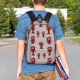thumbnail image 4 of Easygdp Red Lobster With Claws Mochila Ligera de 15 Pulgadas para Estudiantes, Mochila Cómoda para la Escuela y Viajes, Correas Ajustables, 4 of 6