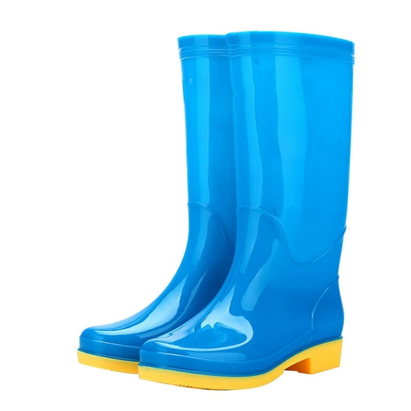 jovati Adult High-top Non-slip And Waterproof Rain Boots With Velvet And Wear-resistant