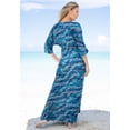 thumbnail image 2 of Swim 365 Women's Plus Size Faux-Wrap Swim Cover Up, 2 of 3