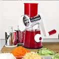 thumbnail image 2 of 1 Set, 4in1, Vegetable Slicer, Multifunctional Fruit Slicer, Manual Food Grater, Vegetable Grater, Rotary Cutter, Potato Grater, Household Potato Chopper, Vegetable Grinders, Kitchen Stuff, Kitchen G, 2 of 5