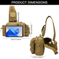 thumbnail image 3 of AGOPLEE Unisex Fishing Bag, Cross Body Sling & Backpack, Brown, 3 of 6