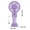 F, variant on Virelaxpo Handheld Misting Fan Portable Spray Cooling Fan Rechargeable Personal Water Mist Fan for Outdoor Travel Office Commute