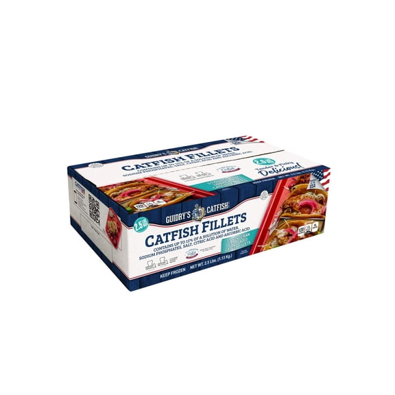 Guidry's Catfish Fillets 3-7Oz 2.5 Lb Iqf