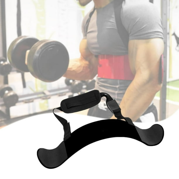 Arm Blaster para bíceps y tríceps, equipo de entrenamiento de brazos resistente para uso en gimnasios en casa. negro