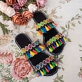 thumbnail image 5 of WRKEKC Sandals for Women Bohemian Style Flat Fringe Beach Slides Casual Summer Flip Flops for Women Outdoor Footwear, 5 of 6