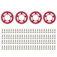thumbnail image 1 of anillo de compresión, RC Beadlock Rueda Llanta Anillo de repuesto 4PCS Compatible con 1/10 TRX4 SCX1 Romacci  rojo, 1 of 6
