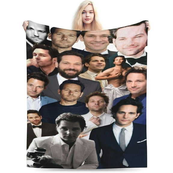 Blanket Paul Rudd Soft and Comfortable Wool Fleece Throw Blankets Gift for Home Decoration Sofa Office car Camping Yoga Travel Home Decoration Cozy Plush Beach