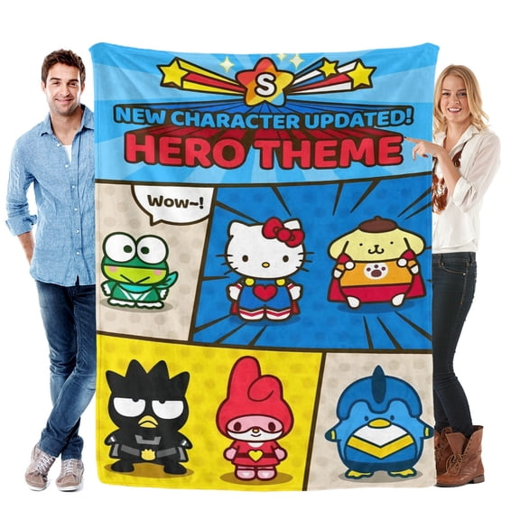 Throw Blanket for Badtz Maru Bed Couch Soft Warm 30x40 Inch Flannel Blanket for Kids Boys Girls Gifts Home Decor