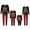Children Black Red, variant on Christmas Family Pajamas Matching Set Letter Print Long Sleeve Tops and Striped Pants Loungewear Soft Sleepwear