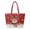 Red Christmas Reindeer, variant on Red Christmas Reindeer Quilted Tote Bag Foldable Large Capacity Carryall for Daily Commute Holiday Getaway Office Travel Stores All Your Essentials