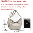 thumbnail image 2 of Trendy Small Crescent Bag Nylon Crossbody Bags for Women Lightweight Hobo Luna Bag Multi-Pocket Shoulder Crossbody Purses, 2 of 6