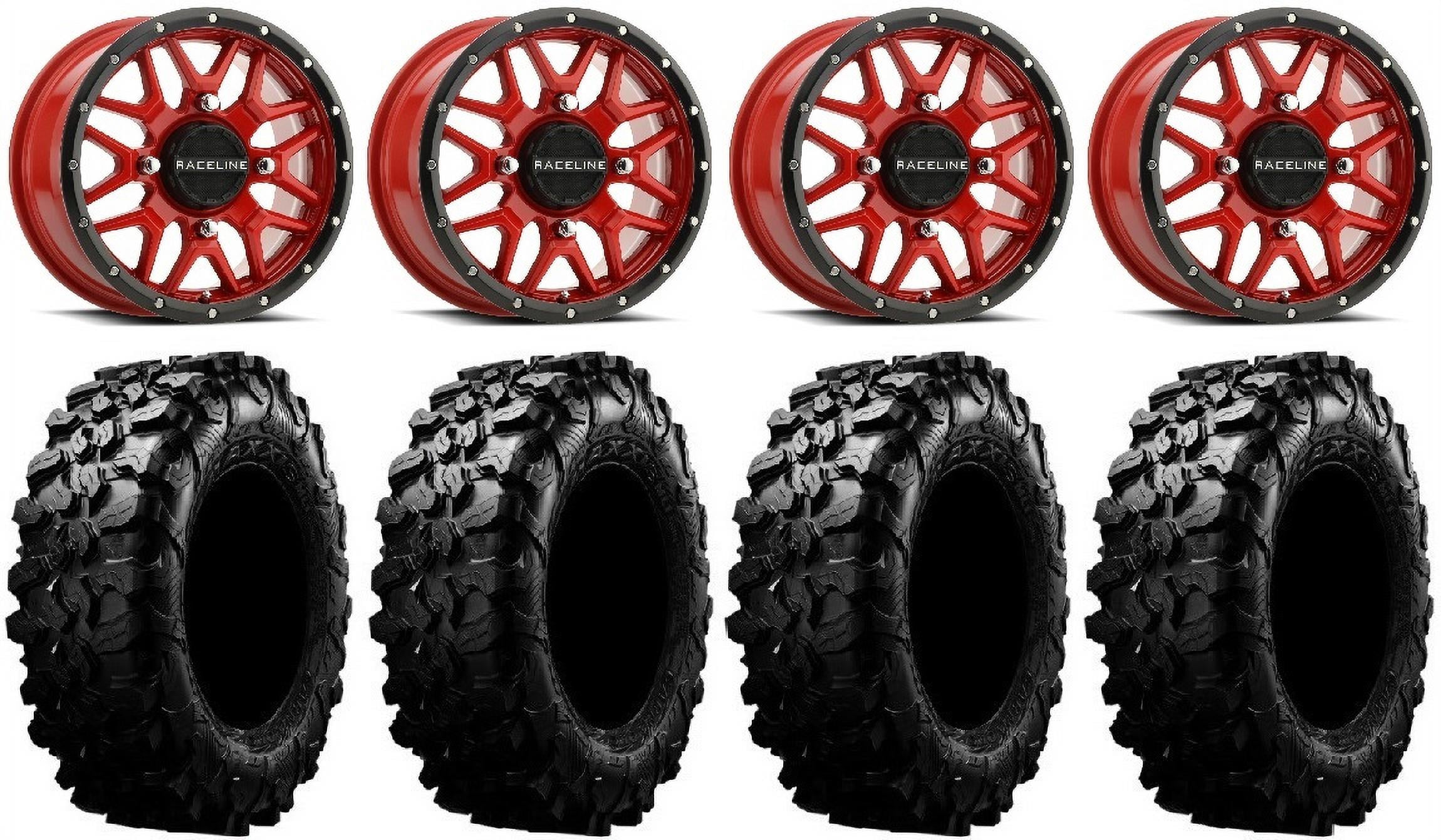 ATV Tires 30x10-14 4 8ply Full set of Maxxis Carnivore Radial 
