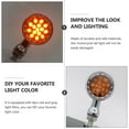 thumbnail image 5 of Toyandona 1Pair Red Motorcycle Accessory Signal Light Easy Install Retro Indicator Lamp, 5 of 6
