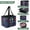 Handprint Pattern, variant on Collapsible Car Trunk Organizer with Handles 600D Oxford for Car Kitchen and Home Storage, Play The Guitar Together 13× 10.2×10.8inch
