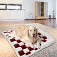 thumbnail image 1 of Mantou Pad Pet Checkerboard Dog Pad And Winter Warm Plush Pet Dog Pad, 1 of 5
