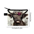 thumbnail image 2 of ddioayh Coin Purse with Charming Highlands Cow Print Minimalist and Fashionable Zipper Pouch for Cash Cards Keys Compact Travel Size Lightweight Farmhouse Gift, 2 of 6