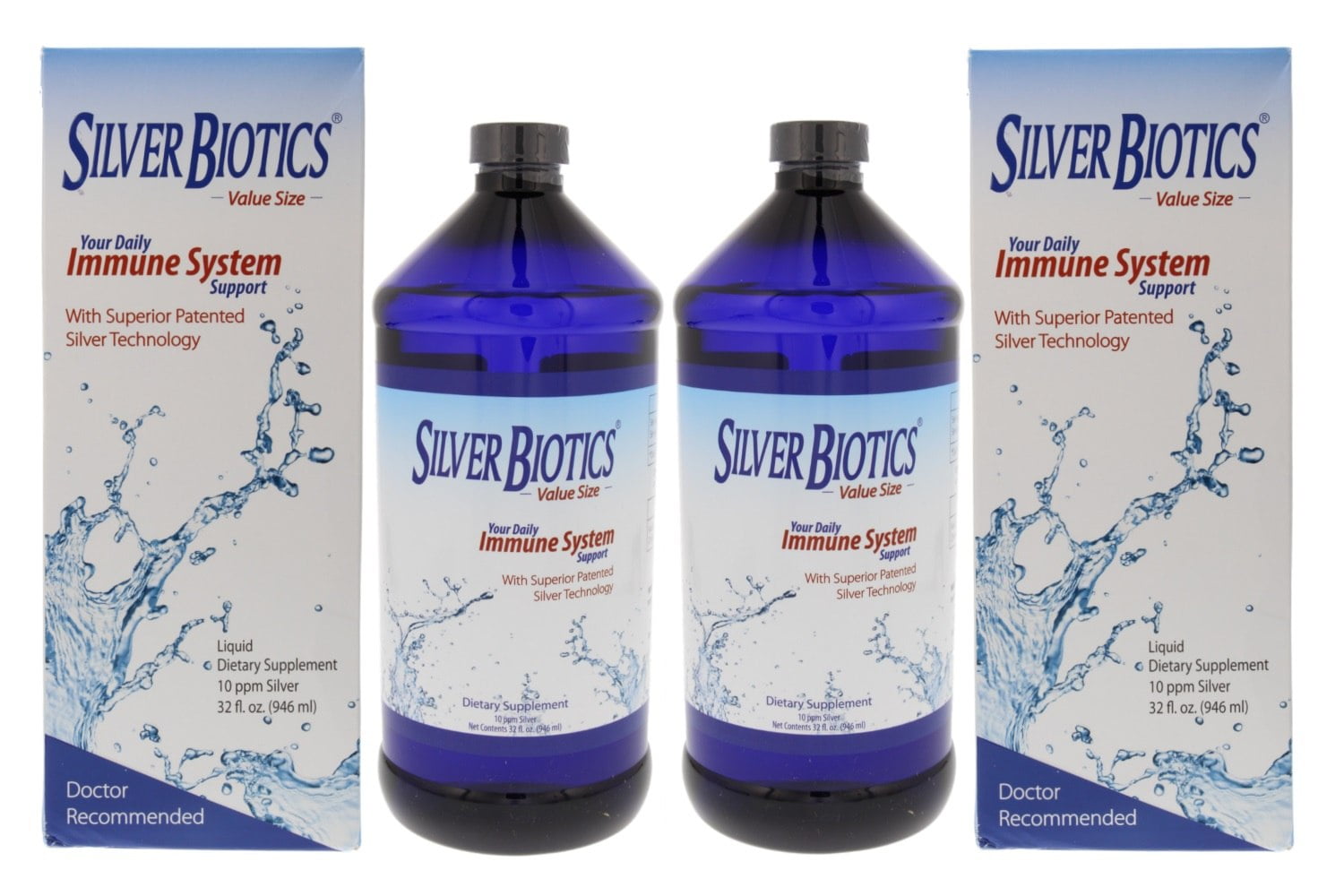 Silver Biotics Daily Immune System Support, 32oz (2 Pack)