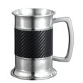 thumbnail image 1 of Visol VAC694 Matrix Carbon Fiber Leatherette Stainless Steel Tankard - 16 oz, 1 of 1