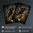 thumbnail image 3 of Football The Beautiful Game Action Artwork Striker Man Cave Artwork Unframed Wall Art Print Poster Home Decor Premium, 3 of 5