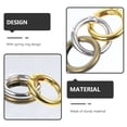 thumbnail image 6 of 15 Pcs Sprung Colored Round Rings Practical Spring Buckle Keyrings Bulk Round Spring Ring Keychain Spring Hook, 6 of 6