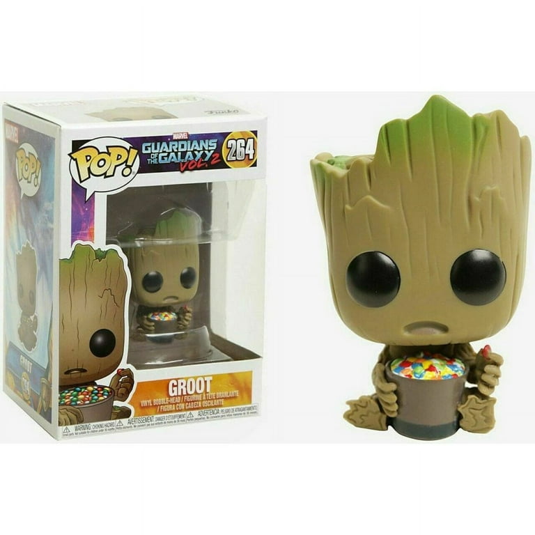 Funko POP! Marvel Groot Vinyl Bobble Head (With Candy Bowl