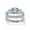 Platinum-Plated, variant on 2.01 TCW Round Cubic Zirconia Bridal Ring in Yellow Gold-Plated or Platinum-Plated