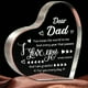 thumbnail image 1 of Letrero acrílico con forma de corazón | Decoración de escritorio "Te amo, papá" | Regalo de cumpleaños o Día del Padre para papá de parte de su hijo o hija | Decoración de mesa para oficina y hogar, 1 of 1