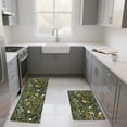 thumbnail image 4 of Cartoon Flower Print Kitchen Carpet Cartoon Fish Print Kitchen Carpet Washable Cushion Comfortable Kitchen Carpet Set, 4 of 6
