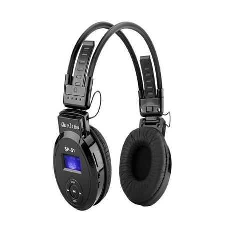OkrayDirect Foldable Sports Wireless Headset LED FM Radio Headphone Support TF