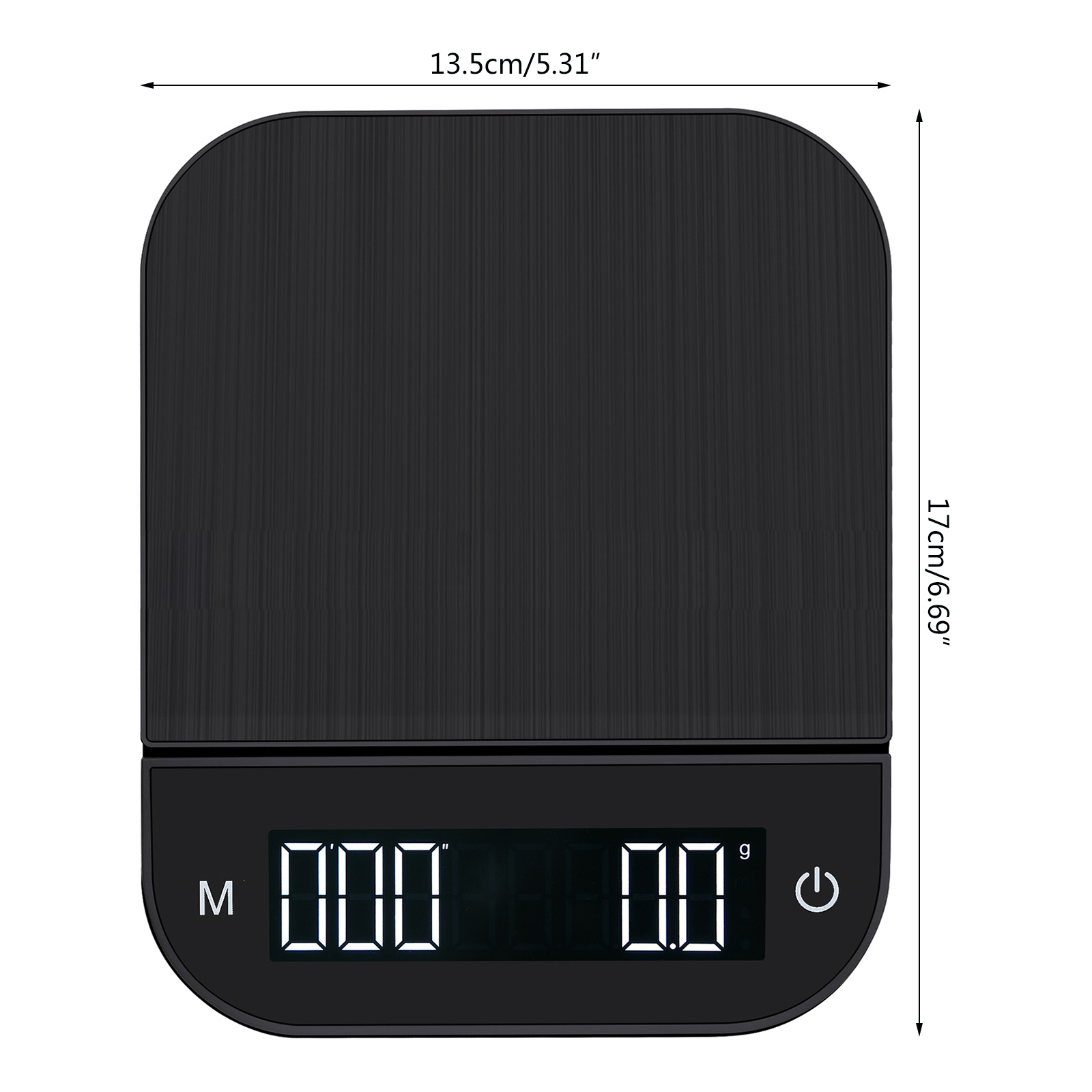MOMOJIA Digital Kitchen Scale Electronic Drip Coffee Scale with Timer Precision Scale