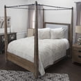 thumbnail image 4 of Rizzy Home Cotton 106"x92" Taupe Deconstructed Solid with Floral boarder Bedding, 4 of 5