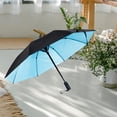thumbnail image 4 of plegable compacto de lluvia fuerte portátil con ventilador de Azul Yuyangstore sombrilla grande, 4 of 4