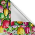 thumbnail image 3 of Ambesonne Spring Valance & Curtain 3 Pcs Set, Colorful Tulip Garden Dots, 55"x24", Mint Green and Multicolor, 3 of 7