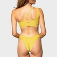 thumbnail image 2 of MSJUHEG Bikini Tops Full Coverage Bottoms,Bikinis Set,Knot Front,Tummy Control Bikini for Women,Mid Rise Bikini Sets for Women,Push Up,Boho Swimsuits for Women Yellow S, 2 of 3