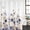 Purple, variant on Navy Blue Spring Floral Shower Curtain Set - Small 36" x 72" Washable Bathtub Curtain with 12 Hooks, Elegant Pastoral Flowers Watercolor Waterproof Fabric Shower Curtains for Bathroom/Bathtub Décor