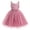 Dusty Pink, variant on Toddler Girls Rainbow Tulle Birthday Dress Sequin Pageant Dress V-Neck Kids Birthday Princess Party Dress, Toddler Formal Ball Gown Rainbow Purple
