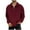Wine, variant on Chiccall Mens Fuzzy Fleece Sweatshirts Long Sleeve Pullover Warm Quarter Zip Lapel Sweaters