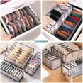 thumbnail image 7 of Underwear Organizer Foldable Drawer Organizer, Bra Organizer Divider, Closet Storage Box Small Dresser Organizer for Underwear, Socks,Ties, and Bras(Black), 7 of 7