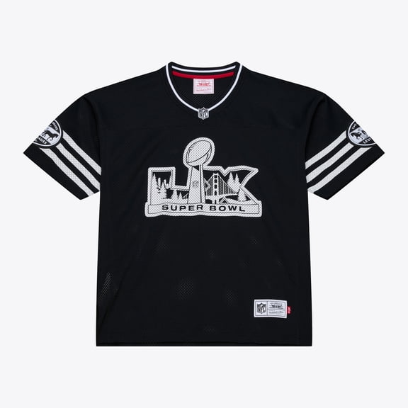 Unisex Mitchell & Ness x Levi's Black Super Bowl LX Legacy Jersey