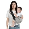 thumbnail image 1 of Portabebés MISSWISDOM ajustable para niños de 3 a 14 kg, color gris, 1 of 7
