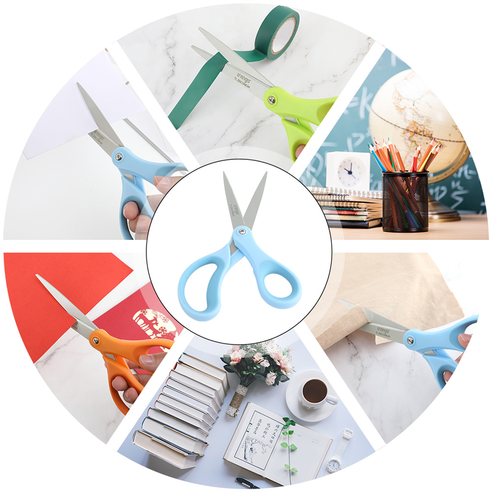 Livingo Office Scissors 3-Pack 8-Inch photo 5