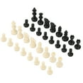thumbnail image 3 of Chess Pieces, Black White Standard Chess Pieces Small Durable  For Home For Travel Use, 3 of 8