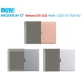thumbnail image 6 of IBENZER 2022 2021 MacBook Air 13 inch Case M1 A2337 A2179 A1932 Plastic Hard Shell Case with Keyboard Cover for Apple Mac Air 13 with Touch ID (2018-2022), Gray, W-AT13-GY+1, 6 of 10